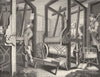 PORTRAITS. Apprentices at their Looms 1845 old antique vintage print picture