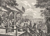 POLITICS. The Polling 1845 old antique vintage print picture