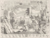 EDUCATION. Drawing Academy 1845 old antique vintage print picture
