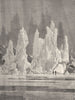POLAR REGIONS. Icebergs reflected on the Sky 1893 old antique print picture