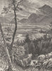 SCOTLAND. Strathspey, from above Kingussie, Inverness-shire 1893 old print