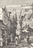 PAKISTAN. A Street in Peshawar - Great Military Station, Punjab 1893 old print