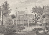BORNEO. A Village Scene in Borneo. East Indies 1893 old antique print picture