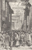 CHINA. Street Scene, City of Hankow, China 1893 old antique print picture