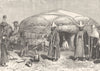 KYRGYZSTAN. Family of Wealthy Khirgiz 1893 old antique vintage print picture