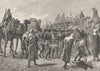 SLAVERY. African Slave Gang 1893 old antique vintage print picture