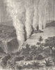 VICTORIA FALLS. Falls of the Zambezi. Zimbabwe Zambia. Zambesi 1893 old print