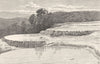 NEW ZEALAND. White Terraces at Lake Rotomahana destroyed by Eruption 1886 1893