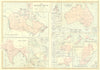 BRITISH EMPIRE. showing all colonies & dominions. BLACKIE 1893 old antique map