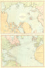 ARCTIC OCEAN. North Circumpolar region. North Pole. Greenland.BLACKIE 1893 map