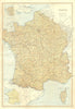 FRANCE. railways canals departments. Inset, in provinces. BLACKIE 1893 old map