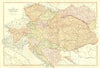 AUSTRIAN EMPIRE. Austria-Hungary Czech Slovakia Croatia.BLACKIE 1893 old map