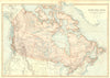 CANADA. Dominion of; British North America. Railways. BLACKIE 1893 old map