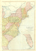 USA Eastern Seaboard. FL NC SC NY NJ VA CT DE MD PA WV. BLACKIE 1893 old map