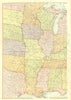 MISSISSIPPI VALLEY. USA. LA AR MO MN WI IL MS AL. BLACKIE 1893 old antique map