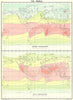 WORLD. Temperature;  1900 old antique vintage map plan chart