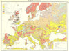 EUROPE. Geological 1900 old antique vintage map plan chart