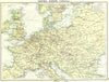 EUROPE. Central-Commercial 1900 old antique vintage map plan chart