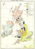 BRITISH ISLES. Geological 1900 old antique vintage map plan chart