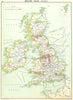 BRITISH ISLES. Railways 1900 old antique vintage map plan chart