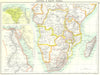 SOUTH AFRICA. Central &; Cairo; Egypt 1900 old antique vintage map plan chart