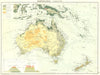 AUSTRALASIA. Vegetation 1900 old antique vintage map plan chart