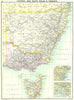 NSW. Victoria & Tasmania; Sydney; Mornington 1900 old antique map plan chart