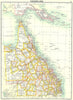 AUSTRALIA. Queensland 1900 old antique vintage map plan chart