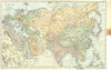 ASIA. & Europe 1905 old antique vintage map plan chart
