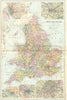 UK. Manchester; Liverpool; Bristol; Birmingham 1905 old antique map plan chart