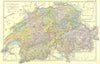 SWITZERLAND.  1905 old antique vintage map plan chart