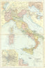 ITALY. Venice; Naples; Messina; Rome; Palermo 1905 old antique map plan chart