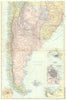 ARGENTINA. Montevideo; Buenos Aires; Valparaiso 1905 old antique map chart