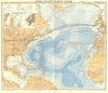 NORD ATLANTISCHER. Telegraphen; N Atlantic 1879 old antique map plan chart