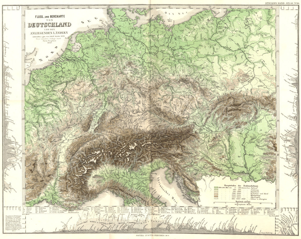 DEUTSCHLAND. Fluss Berckarte; Germany Europe 1879 old antique map plan chart