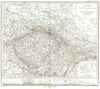 CZECH SLOVAKIA. Böhmen, Mähren Schlesien 1879 old antique map plan chart