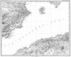 SPAIN. Spanische Halbinsel; Madrid Ibiza Algeria 1879 old antique map chart