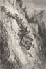 PYRÉNÉES-ORIENTALES. An accident 1881 old antique vintage print picture