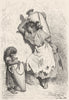 SPAIN. Young Valencians 1881 old antique vintage print picture