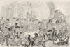 SPAIN. Tribunal of the waters, Valencia 1881 old antique vintage print picture