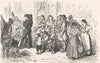 SPAIN. Toreros in the Calle Zaragoza 1881 old antique vintage print picture