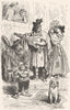 SPAIN. Wandering musicians 1881 old antique vintage print picture