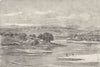 SPAIN. The banks of the Guadalaviar 1881 old antique vintage print picture