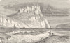 SPAIN. Ruins of the castle of Chinchilla 1881 old antique print picture