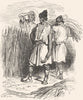 SPAIN. Reapers in the fields of Murcia 1881 old antique vintage print picture