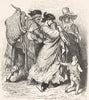 SPAIN. Family of travelling musicians 1881 old antique vintage print picture