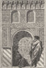SPAIN. Gate of the Torre de Las infantas 1881 old antique print picture