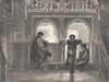SPAIN. The balcony of Lindaraja 1881 old antique vintage print picture
