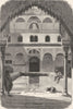 SPAIN. Patio de Los Arrayanes(Court of Myrtles) 1881 old antique print picture
