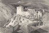 SPAIN. The Torres Bermejas and the generalife 1881 old antique print picture